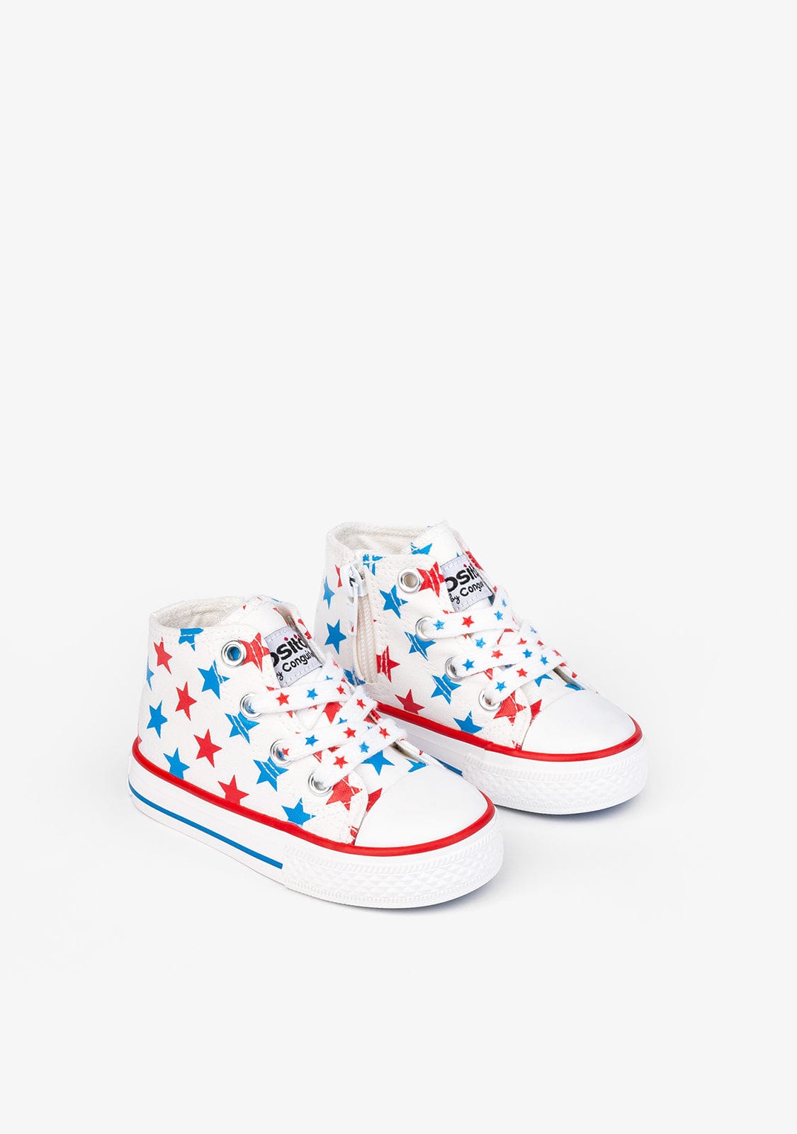 OSITO Shoes Baby's Stars Canvas Hi-Top Sneakers