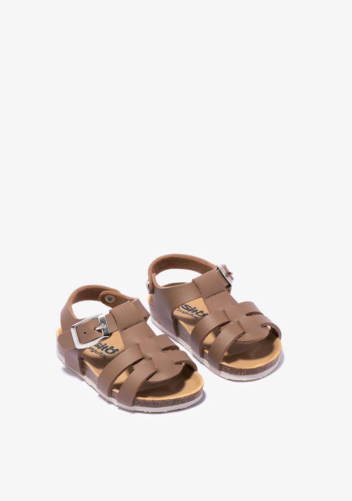 OSITO Shoes Baby's Taupe Bio Buckle Sandals
