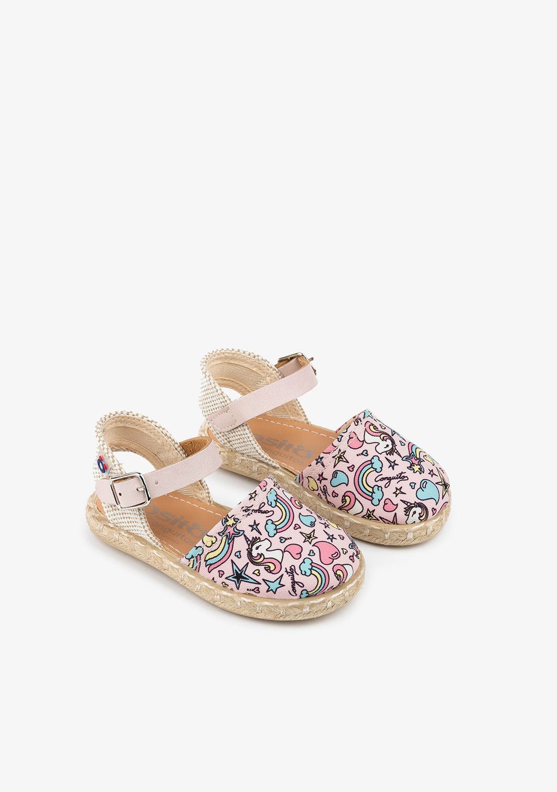 OSITO Shoes Baby's Unicorn Print Espadrilles