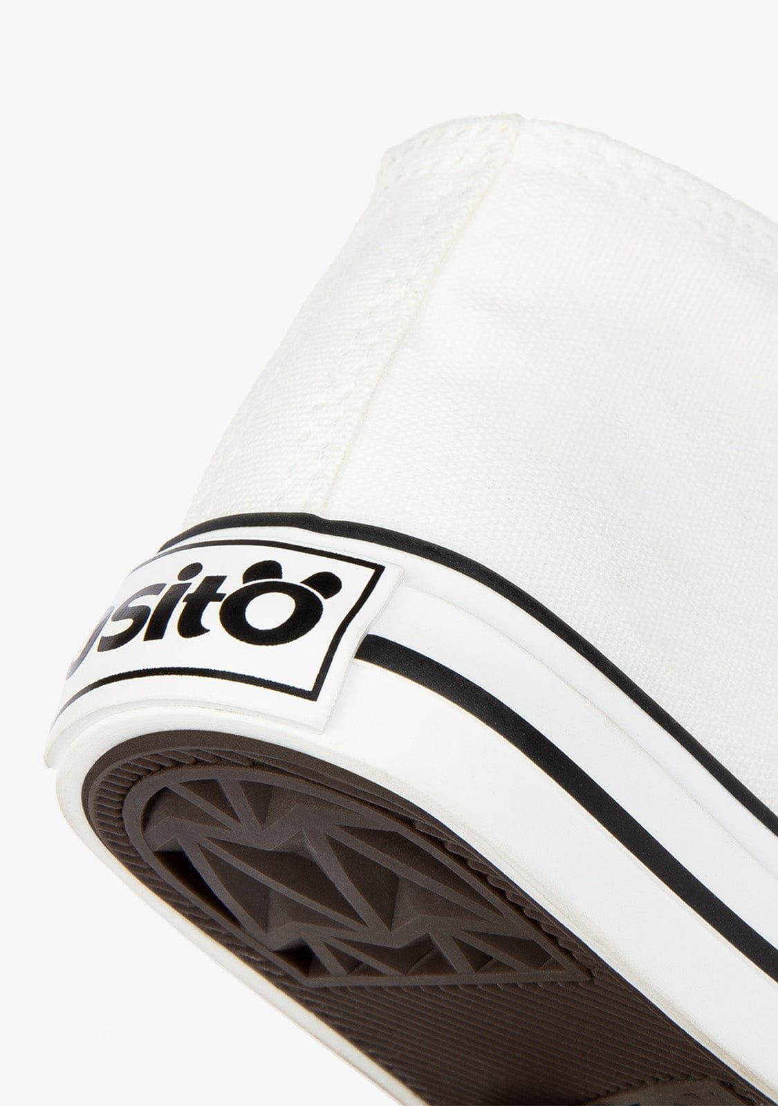 OSITO Shoes Baby's White Cord Hi-Top Sneakers Canvas