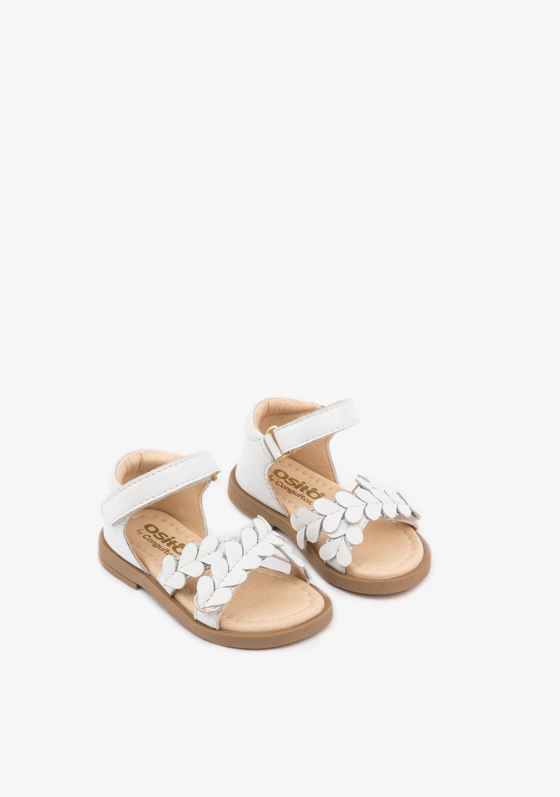 OSITO Shoes Baby's White Sandals Napa