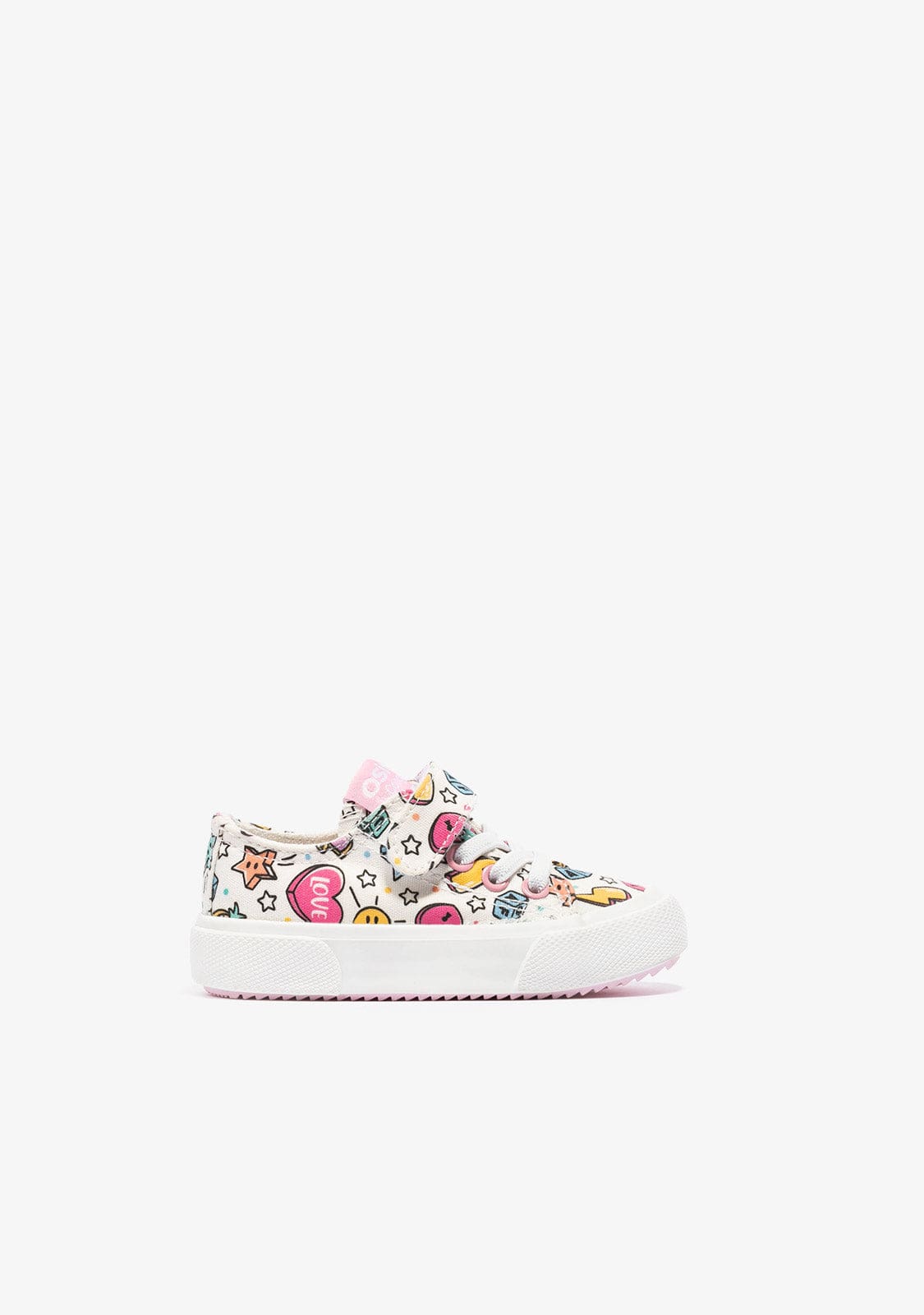 OSITO Shoes Baby's White Sneakers Canvas