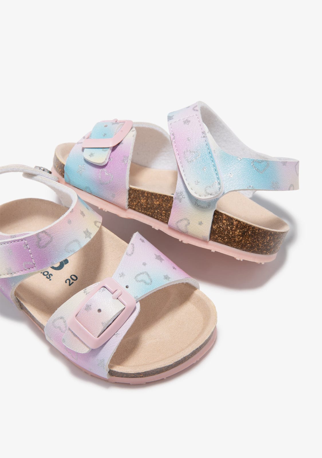 OSITO TIRAS Baby´s Multicolour Hearts Stars Sandals