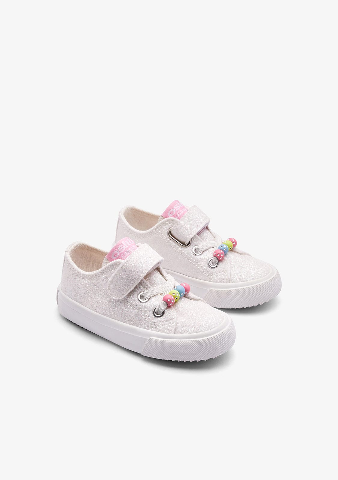 OSITO ZAPATOS / SNEAKERS / BASKET White Glitter Low Sneakers