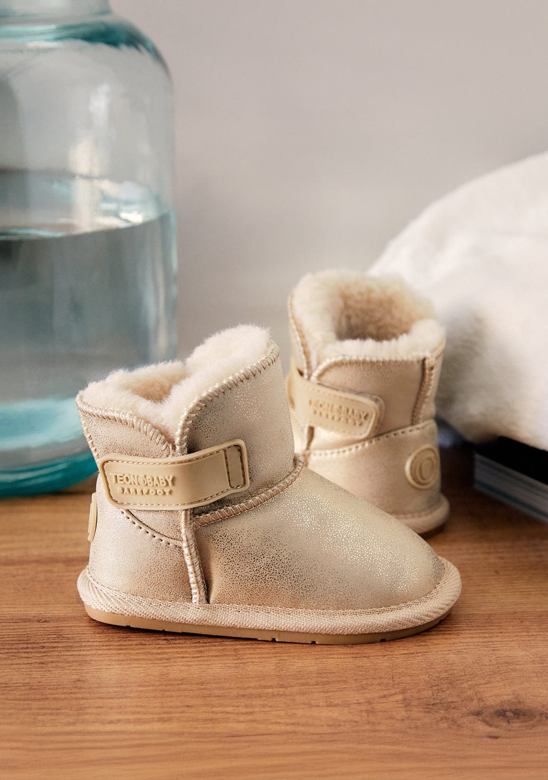 TECNOBABY ZAPATOS / BOTAS Y BOTINES / AUSTRALIANA Gold Metallic Respectful Australian Boots