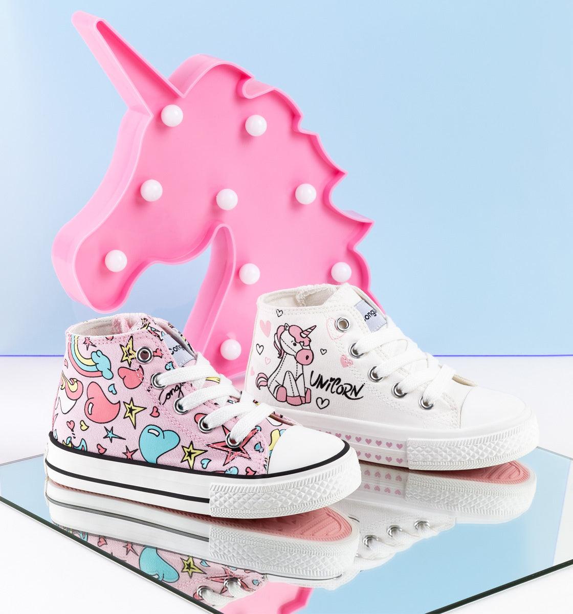 Zapatos Colegio Niño Conguitos Zapatillas Lona Denim Cordones