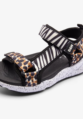 Sandalias Tiras Animal Print