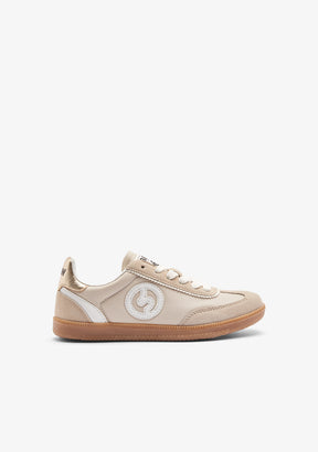 Zapatillas Cordones Beige