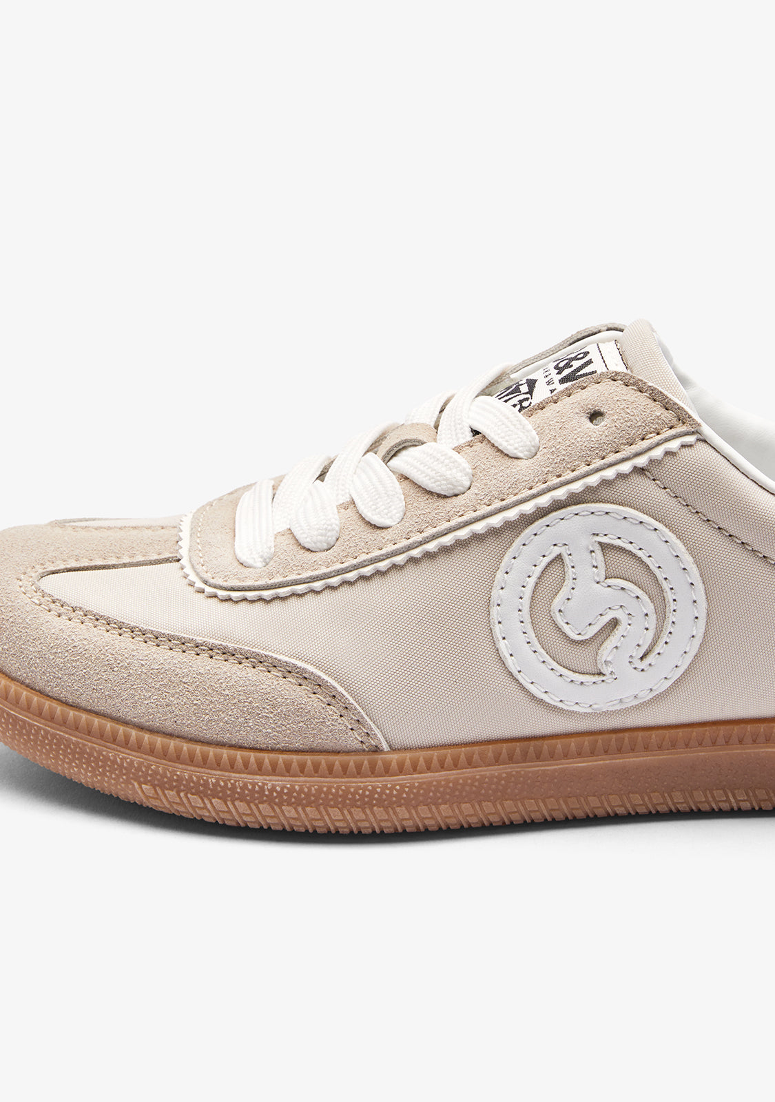 Zapatillas Cordones Beige