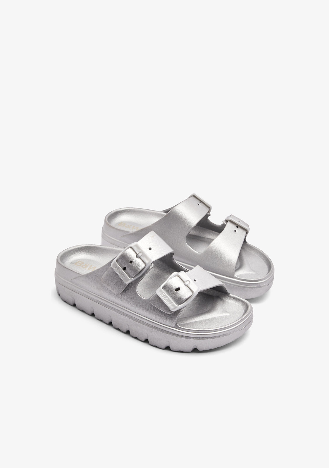 Silver Soft Bio Sandals