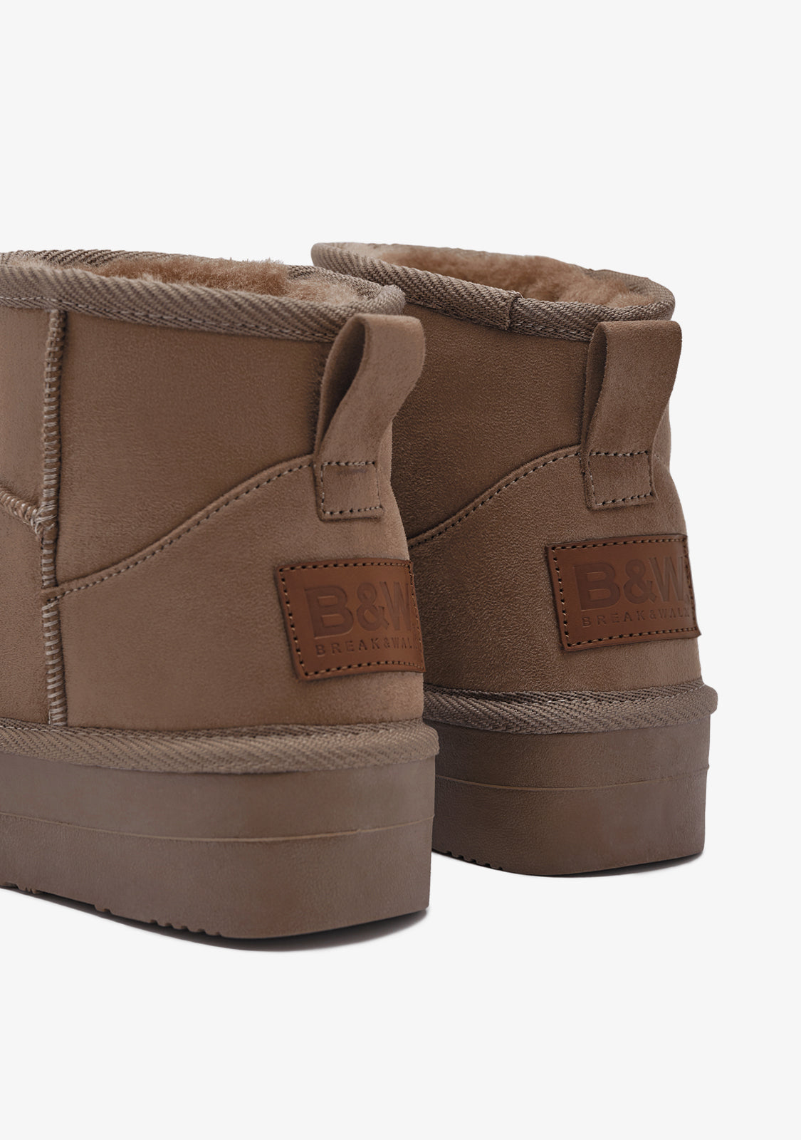 Australian Low Stiefel Taupe B&W