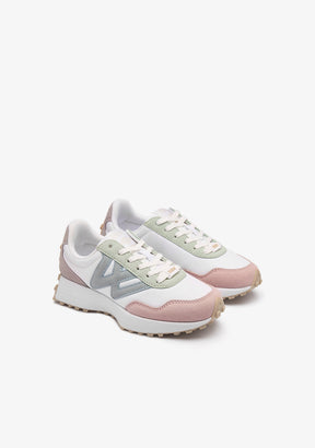 Multi Pink Logo Sneakers
