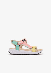 Sandalen mit Riemchen in Pastellfarben