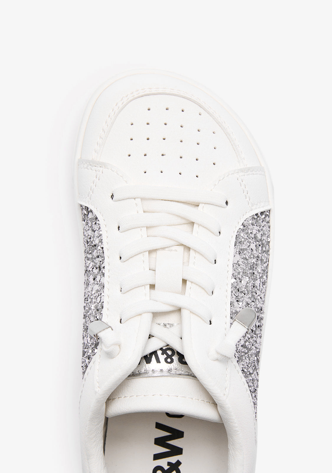 Silver Glitter Barefoot Goflex Sneakers