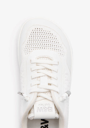 White Embroidery Barefoot Goflex Sneakers