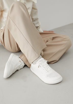 White Embroidery Barefoot Goflex Sneakers