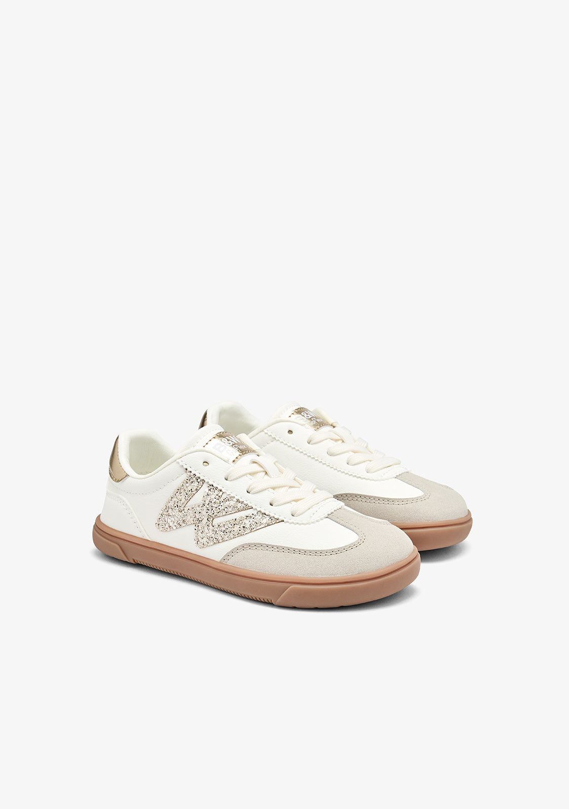 Weiße Barfuß-Sneaker