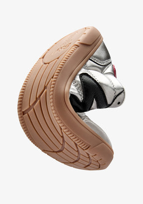 Zapatillas Barefoot Plateadas Logo