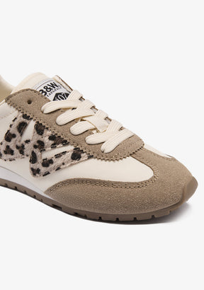 Beige Leopard Sneakers