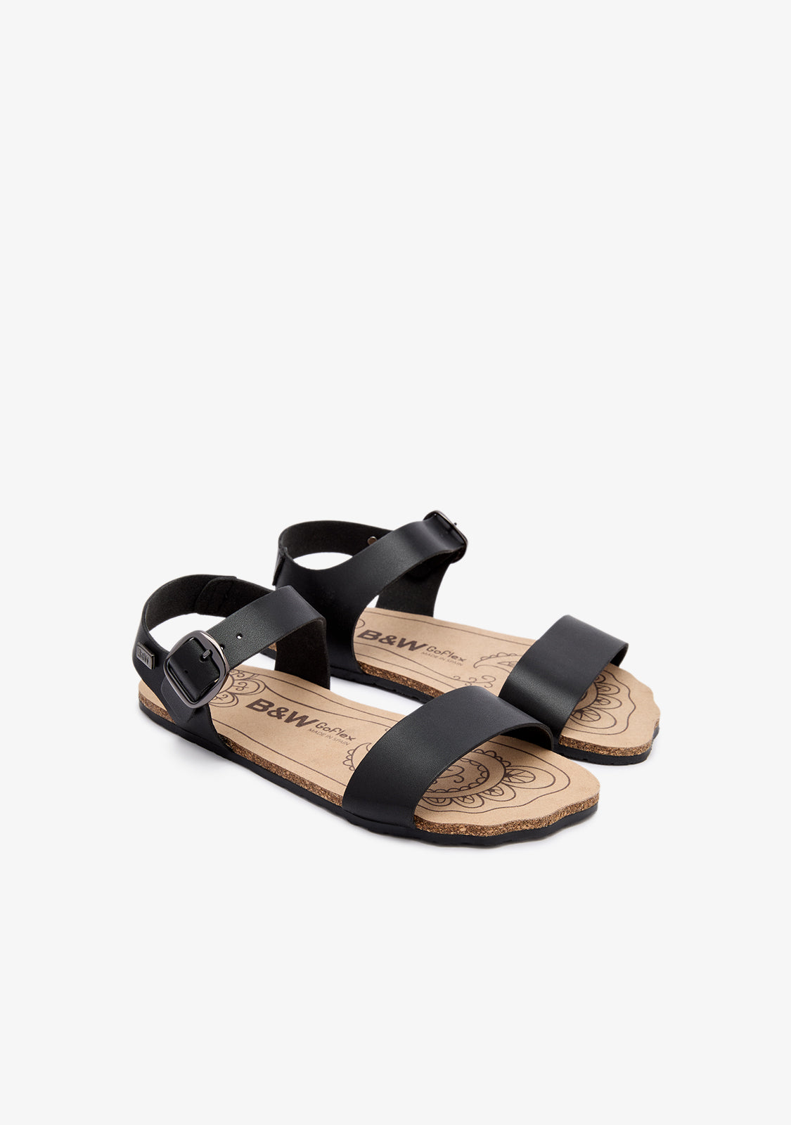 Black Strap Barefoot Goflex Sandals