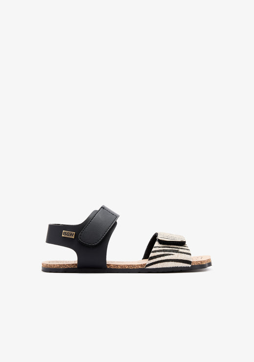 Zebra Strap Barefoot Goflex Sandals