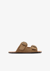 Camel Buckles Barefoot Goflex Sandals