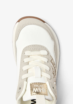 Scarpe barefoot glitter bianco