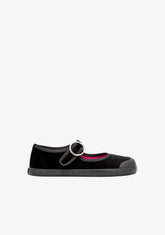 Mary Jane Barefoot Velluto Nero