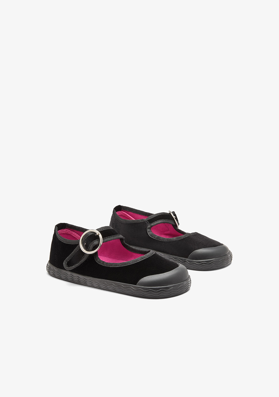 Mary Jane Barefoot Velluto Nero