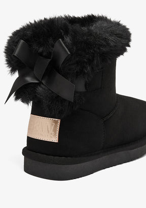 Botas australianas laço pelo pretas