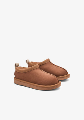 Clog-Stiefel Tan
