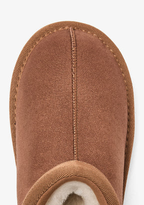 Clog-Stiefel Tan