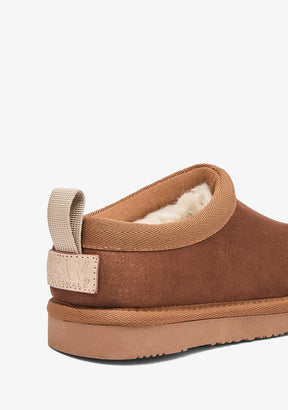 Clog-Stiefel Tan