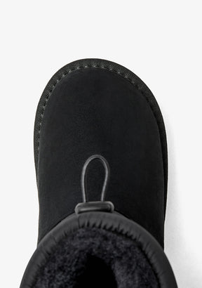 Schwarze australische Schnürboots