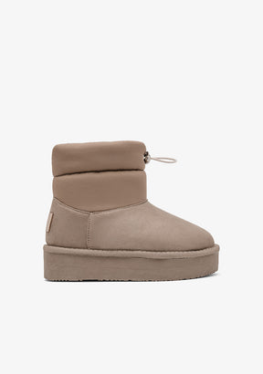 Australian Platform Boots Nylon Taupe