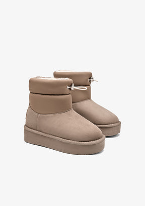 Australian Platform Boots Nylon Taupe