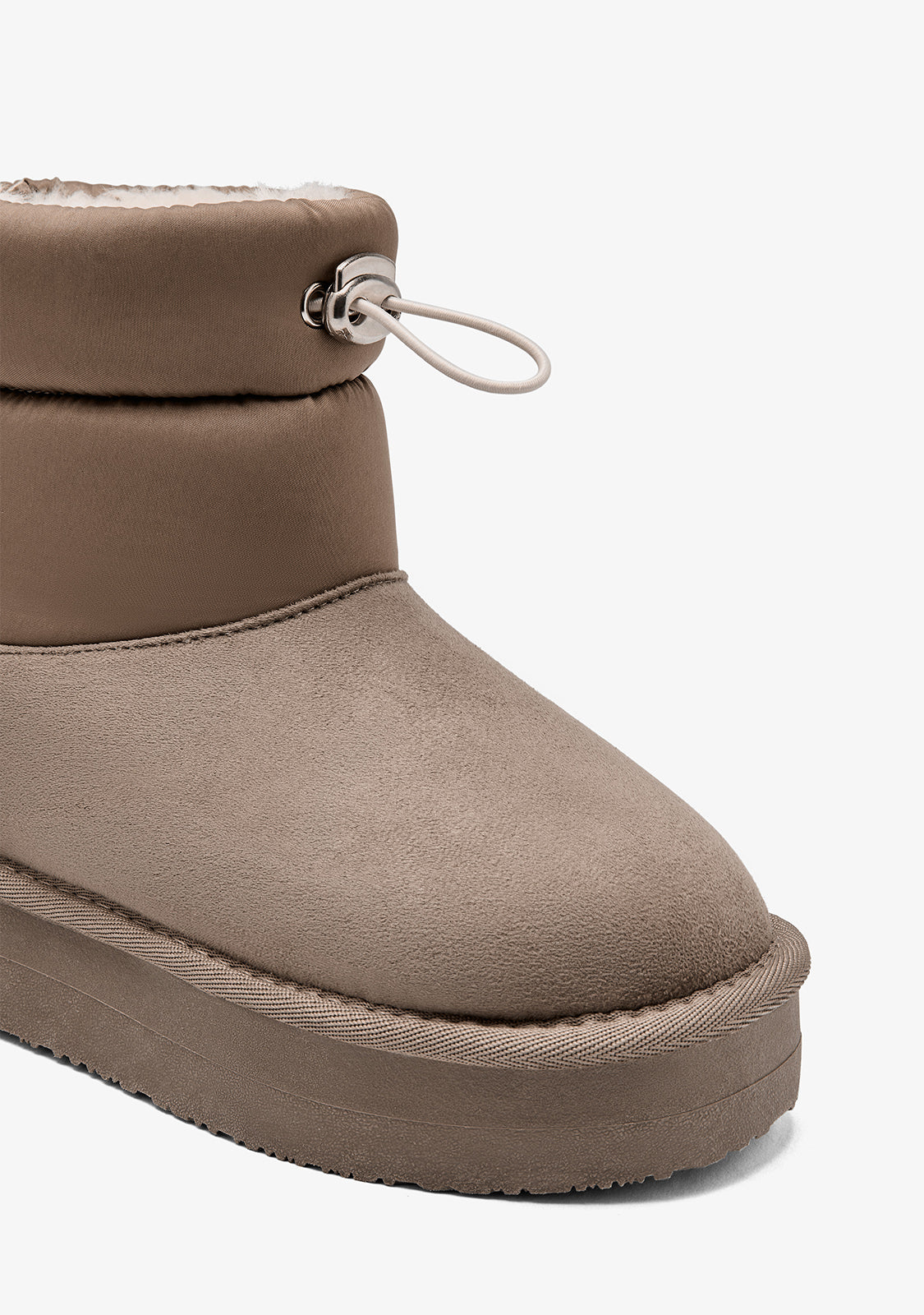 Australian Platform Boots Nylon Taupe