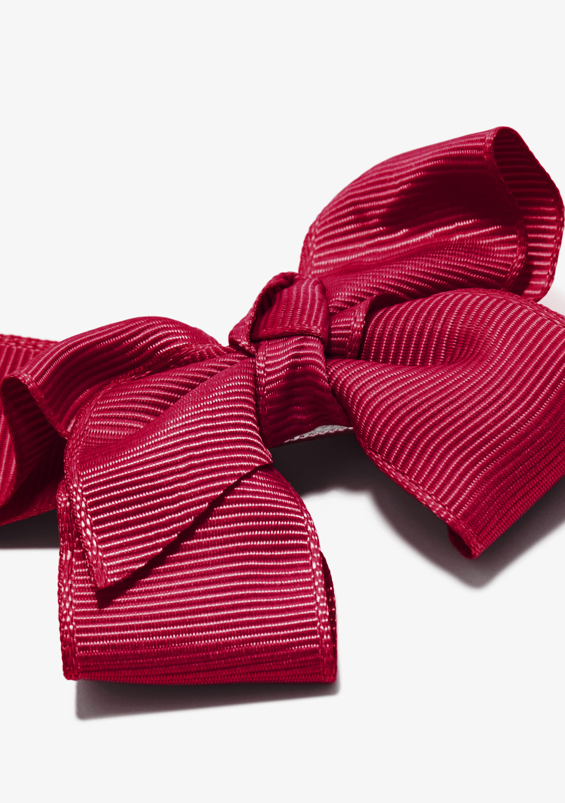 Faille Bow Burgundy