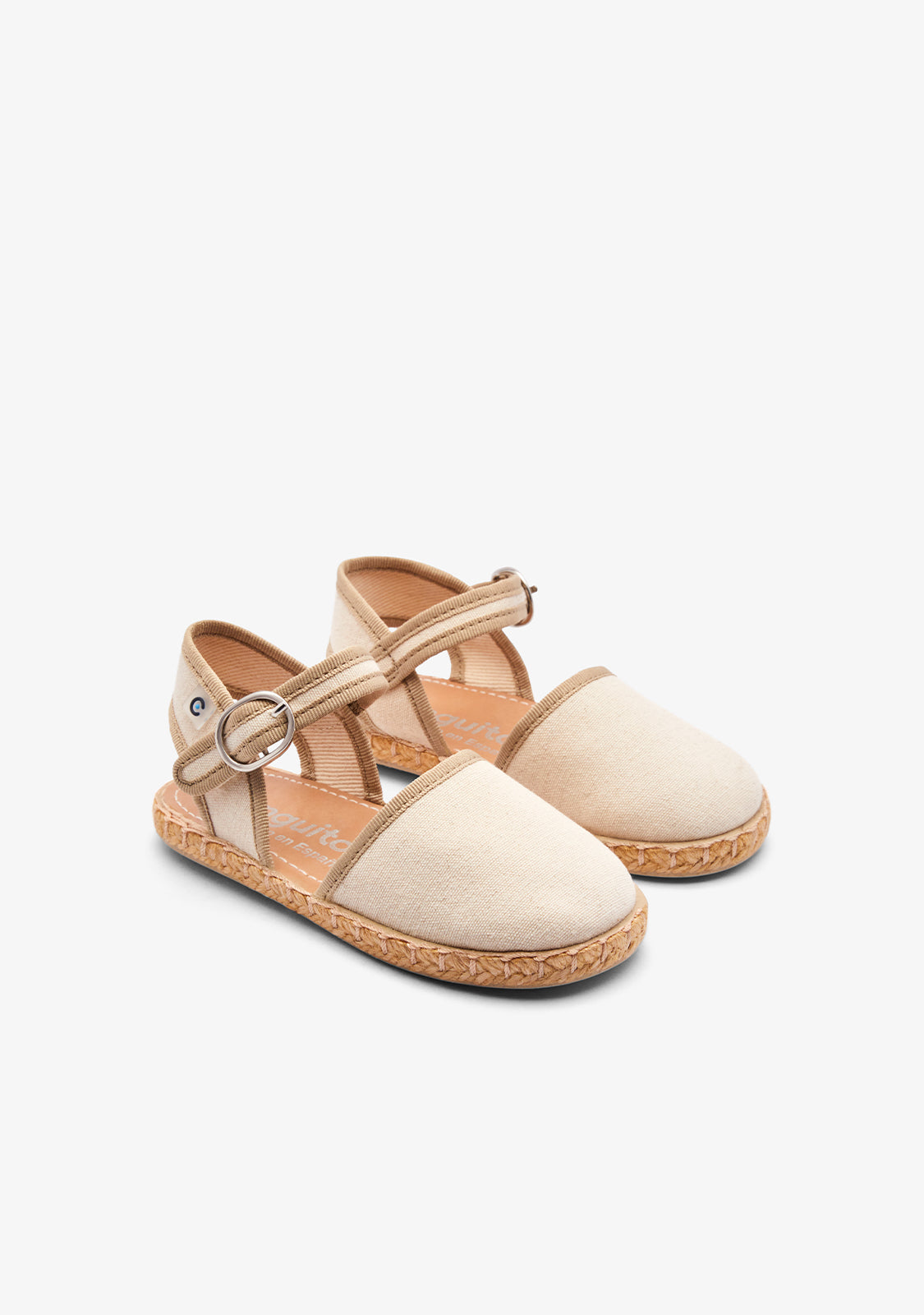 Alpargatas Beige Maltinto Buckle