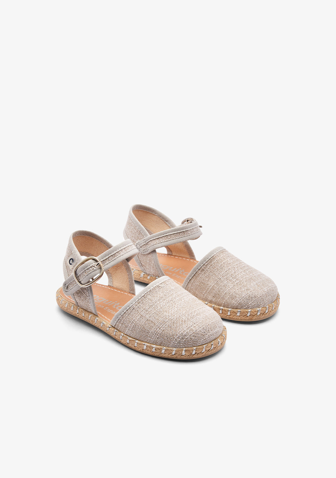 Silver Wire Buckle Espadrilles