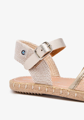 Alpargatas Malla Doradas Brillantes