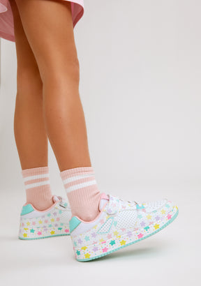 Multicolour Stars White Sneakers