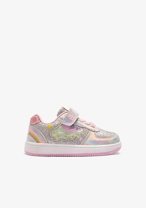 Glitzer- und Regenbogen-Licht Sneaker