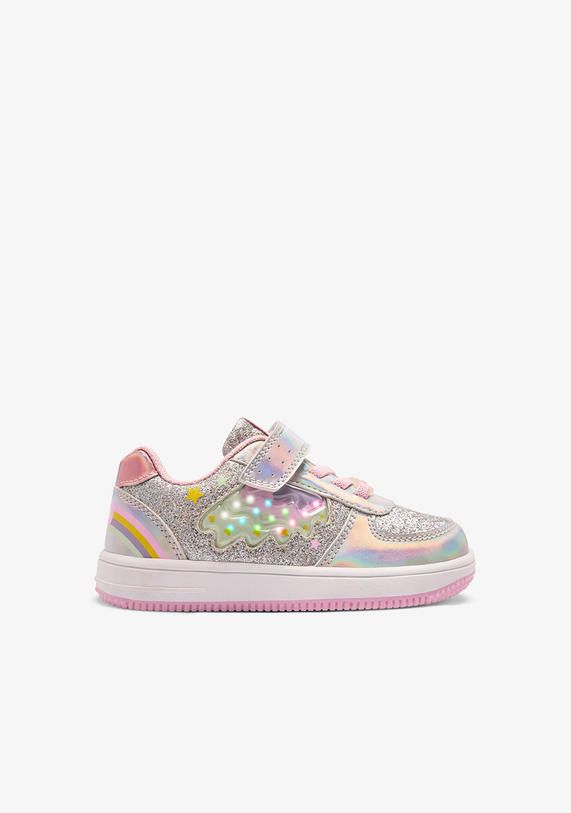 Glitzer- und Regenbogen-Licht Sneaker