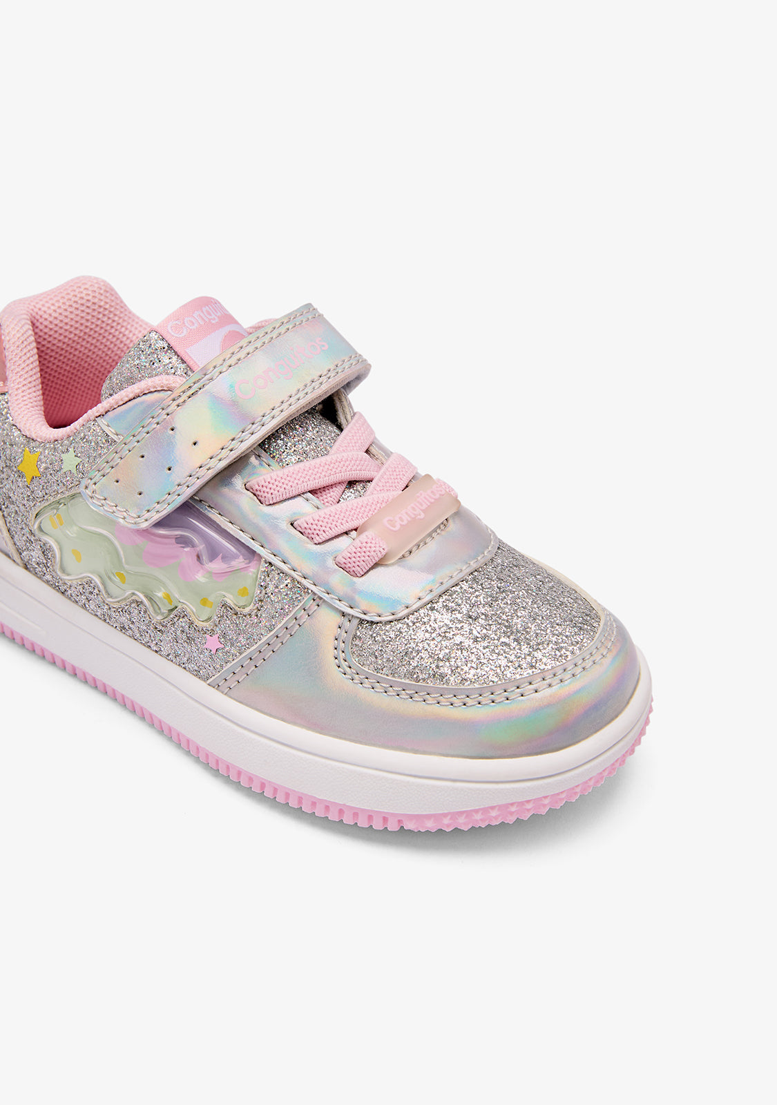 Glitzer- und Regenbogen-Licht Sneaker