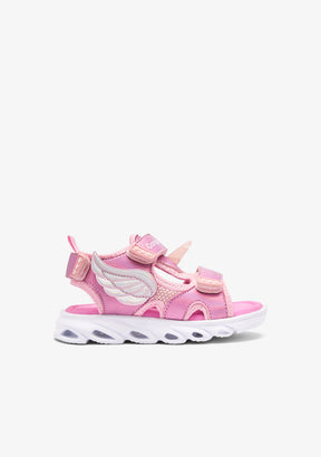 Pink Wings Light Sandals