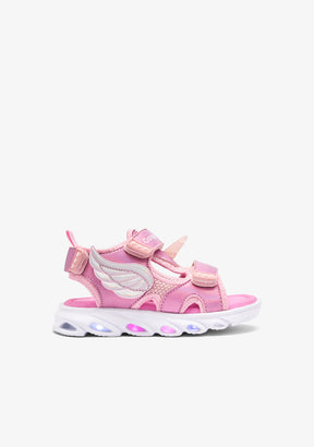 Pink Wings Light Sandals