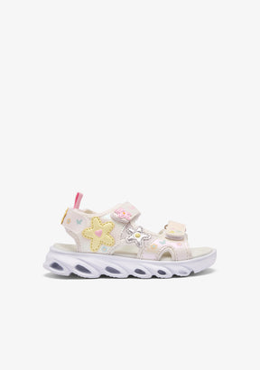 Multi Flowers Light Sandals