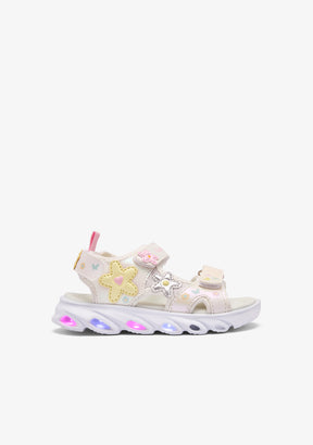 Multi Flowers Light Sandals