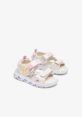 Multi Flowers Light Sandals